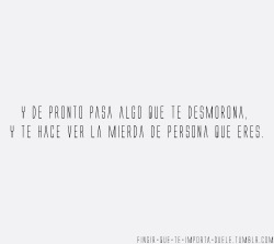 Fingir que te importa duele