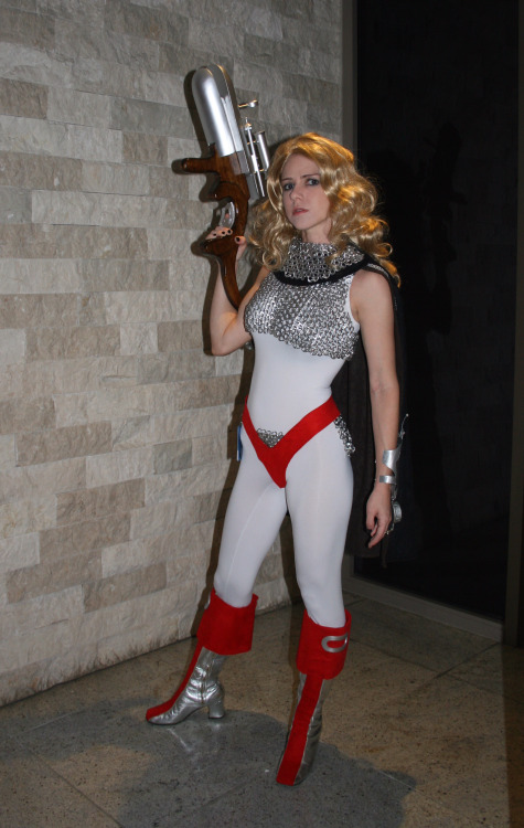 Barbarella and the Great Tyrant cosplay from 2013’s Dragon Con. Barbarella- Lady LomaxThe Grea