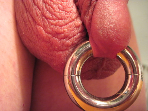 Relaxing with my 10mm 1" diameter ring. adult photos
