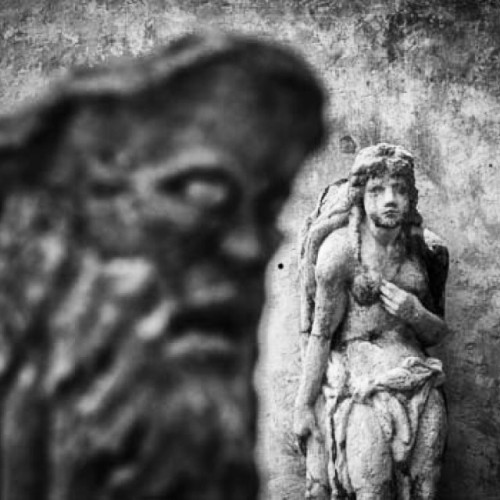 One of the statues at Vizcaya Museum in Miami #vizcaya #miami #statues #florida #blackandwhite #muse