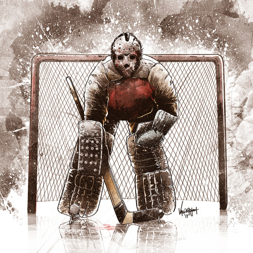 &ldquo;JASON VOORHEES&rdquo; PRINTS AVAILABLE HERE - bit.ly/jasongoaliefd Happy Frida