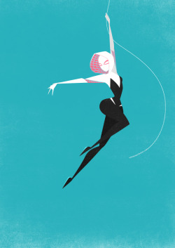 comicbookwomen:  Spider Gwen by littlepaperforest  