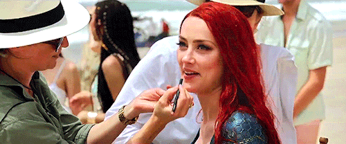 dcmultiverse:Amber Heard as Mera behind the scenes of Aquaman (2018)