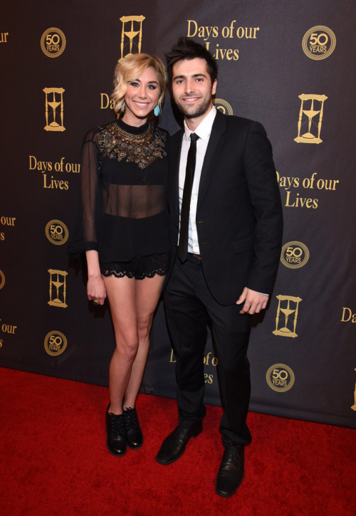 HQ: Freddie Smith and Alyssa Tabit attend the Days Of Our Lives’ 50th Anniversary Celebration 