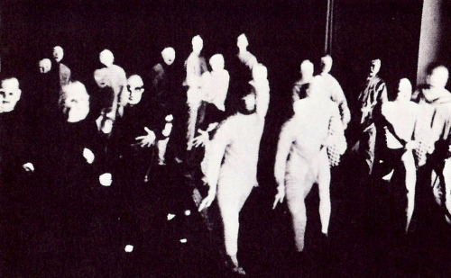 magictransistor:  Lux Feininger, Consemuller. Illustrations for Theater at the Bauhaus. Figure with Geometry and Spatial Delineation, Spatial Delineation with Figure, Stages in Dramatic Gesture, From a Choric Pantomime, Space Dance, Free Dance, Gesture
