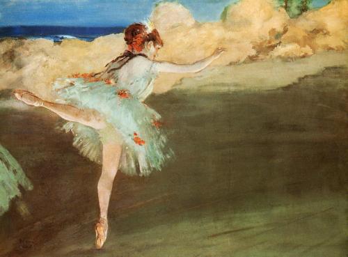 artist-degas: The Star - Dancer on Pointe, 1878, Edgar Degas