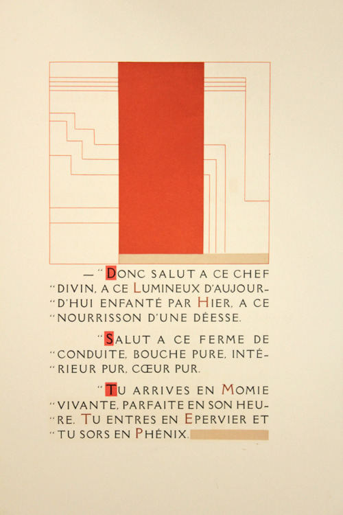 design-is-fine:François-Louis Schmied, artwork for Le Livre de la vérité de parole, 1929. – “I am a 