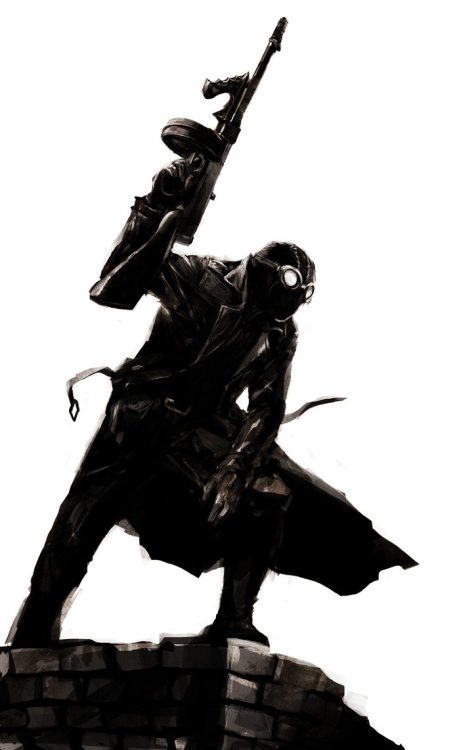 extraordinarycomics:    Spider-Man Noir by naratani.