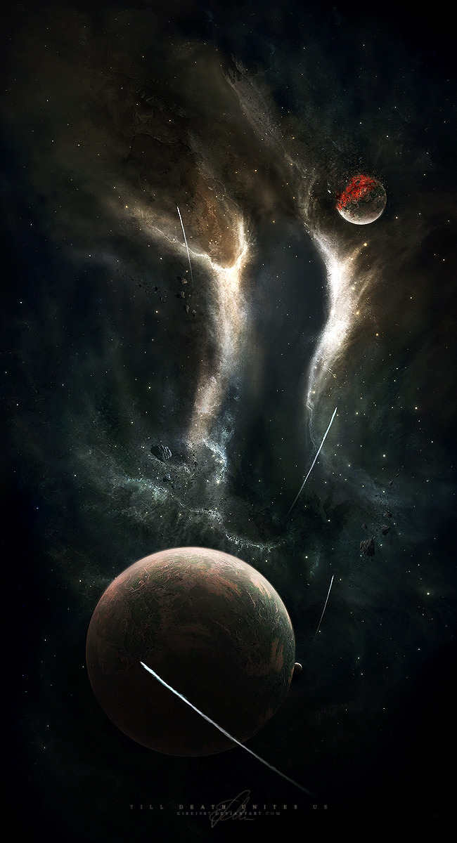 thecyberwolf:  Space Art by Erik Schumacher Deviant Art - Website 