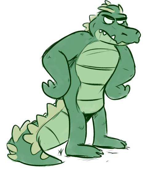 dingostuff:  Heartd that’s a croctober thing going on twitter so I decided to give it quick a shot since I love crocs but never seem to really draw them =/ 