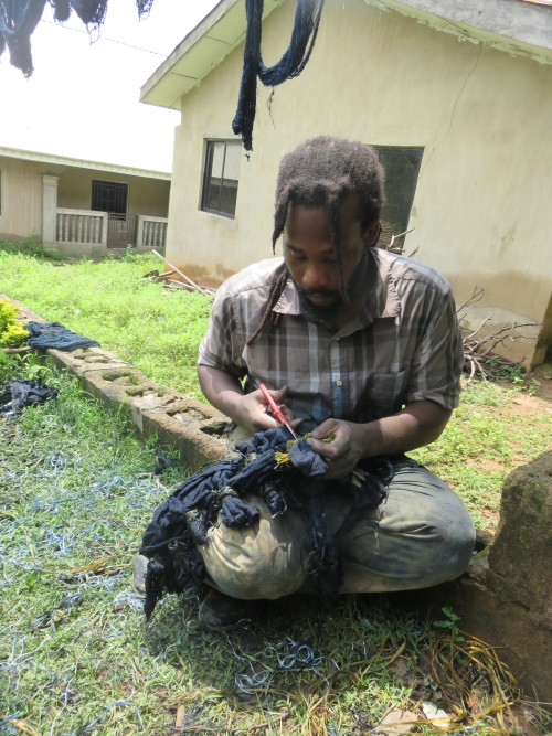 My Time in Ogidi-Ijumu came to an end yesterday. With the indigo pit finally ready I was able to dye