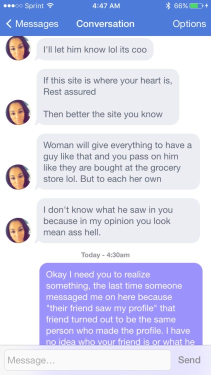 cosmic-noir:  8itchtits:  โ says it’s a man behind that profile and not a woman asking for her friend  There is a desperate man behind this profile, I’m 1 trillion percent positive.   He even pulled the “I never liked you anyway” bullshit defense