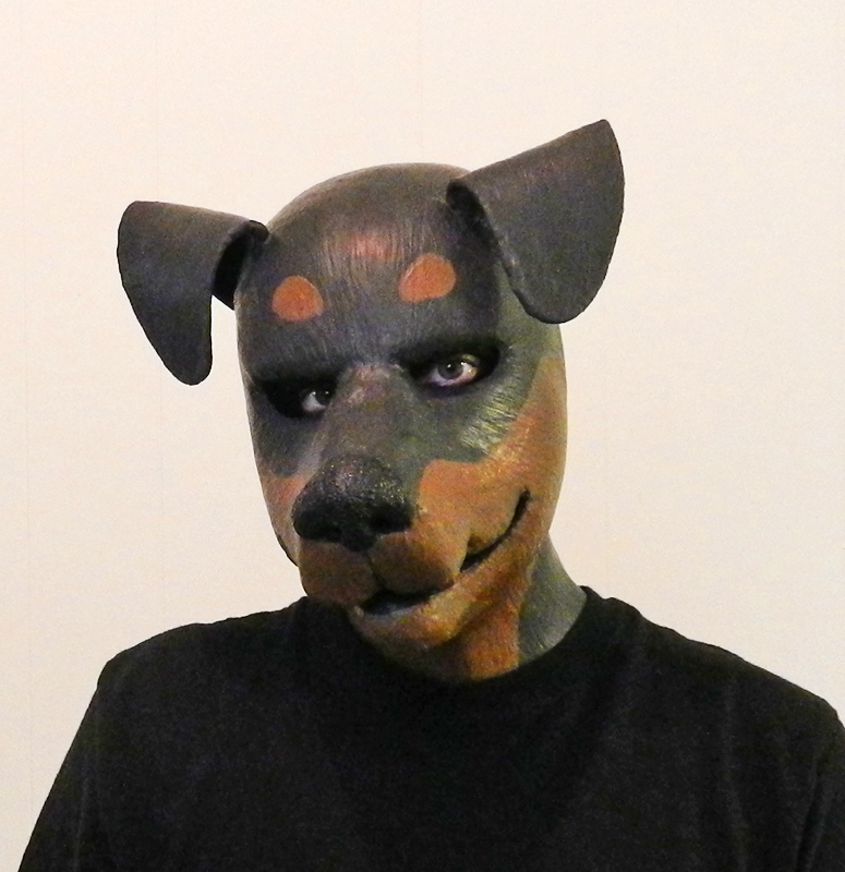whatagoodpup:  Woof woof! I turned into a rubber doberman/rottweiler yesterday, just
