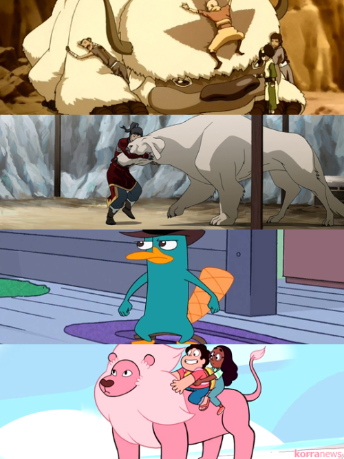 korranews:  Did you know that Dee Bradley Baker, who voiced Appa, Momo, Naga, and Pabu in the Avatar franchise also voices Perry the Platypus on Disney’s Phineas & Ferb and Lion on Cartoon Network’s Steven Universe, among dozens of other roles