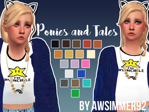 awsimmer92: Ponies and Tales I managed tomake another hair mesh! This hair took me literally ages 