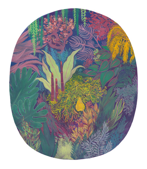 ‘I Spy A Golden Fruit Guy’ - gouache on paper, 2016