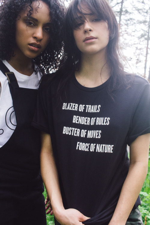 FORCE OF NATURE Wildfang x REI An exclusive collab tee honoring trailblazers + rulebreakers