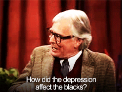 ottoreal: theoden:  “Let her speak when we get to the black topics.”  Why does this not 