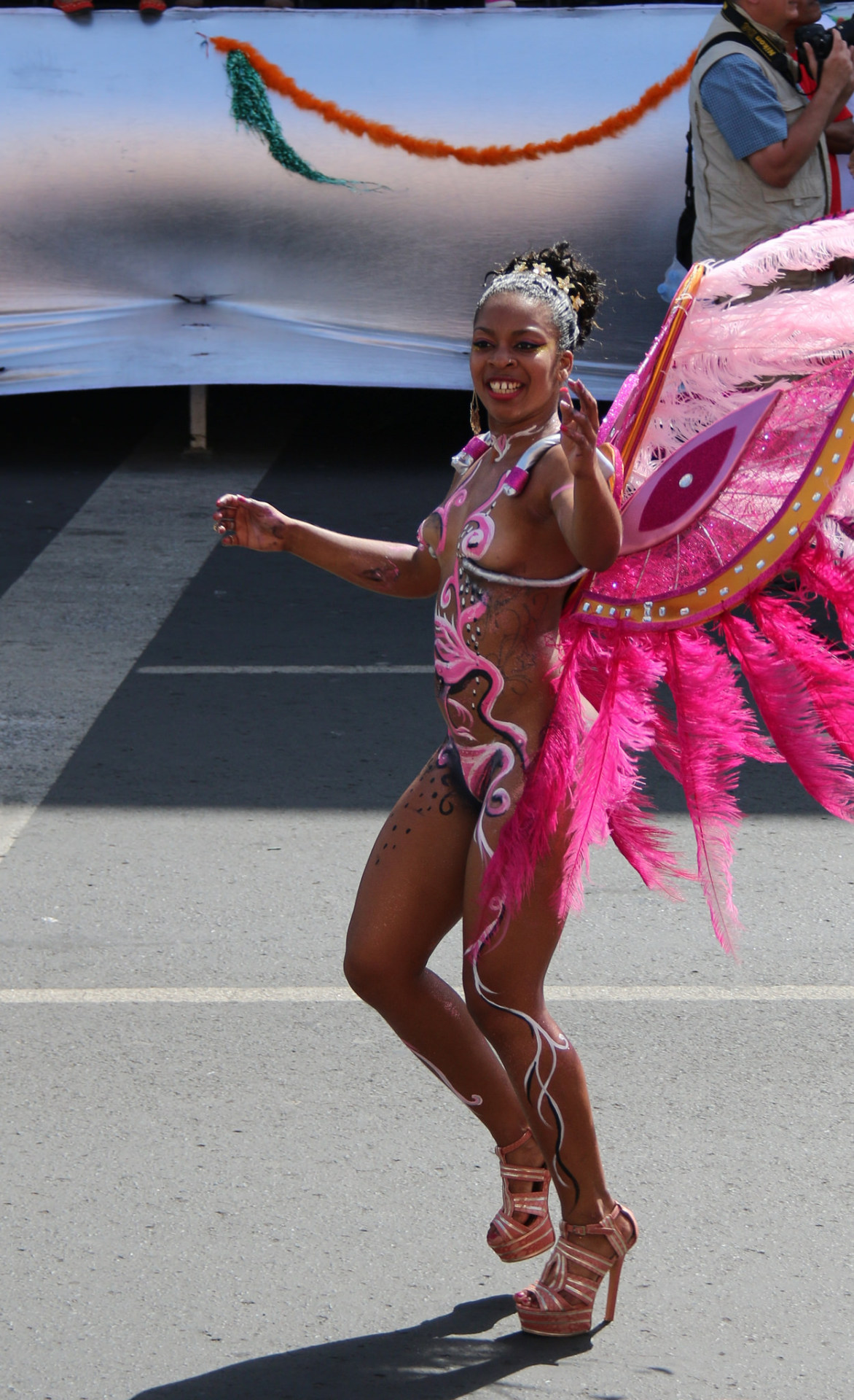   Body painted carnival from Cape Verde, photographed by Carlos Reis.  