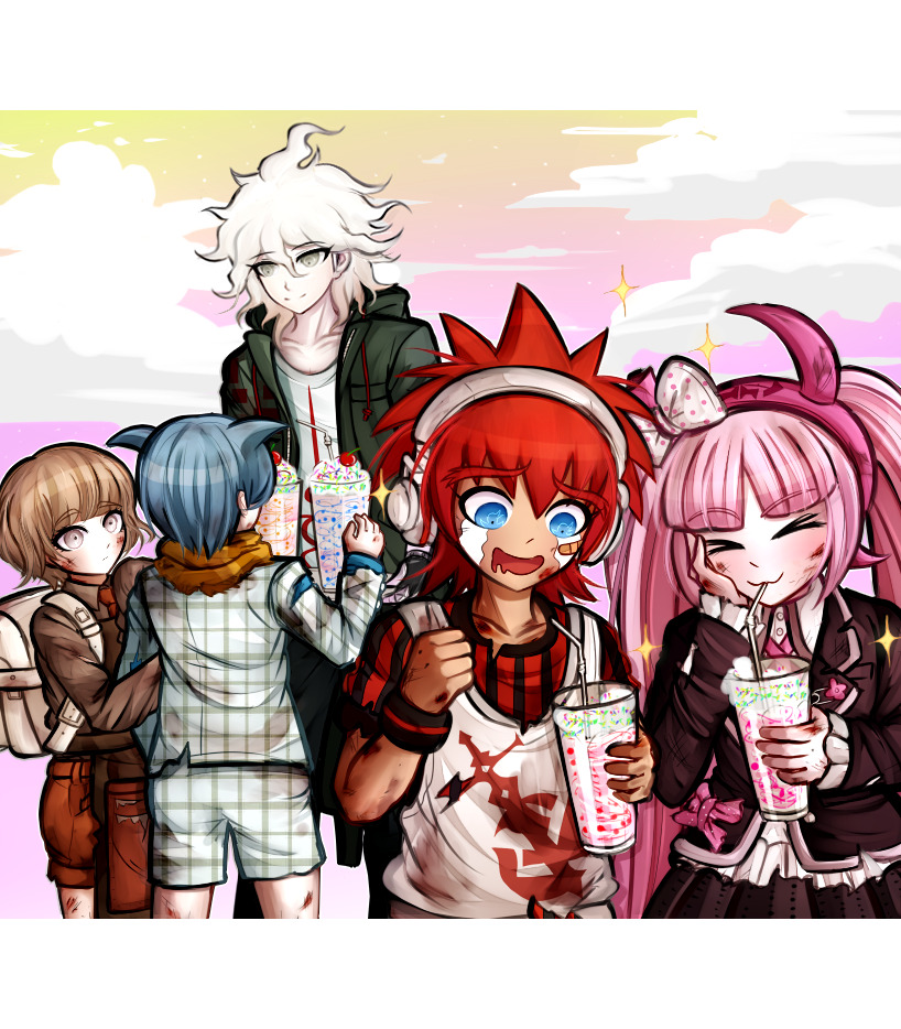 kurokku-tokei:
“ -Those shitty milkshakes Komaeda made for the kids: Redemption arc ( Except Teruteru made them this time)
Made like four (Edit: Eight!) months ago, this was for a dr3:hope gift exchange game but I’m posting it because why not? Since...