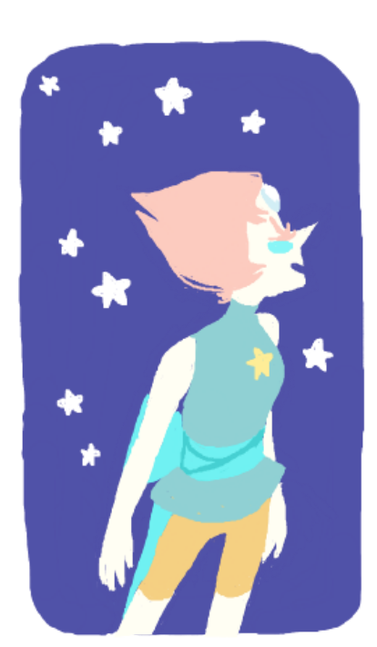 macklemourning:  low quality doodles are like my fav thing……heres pearl being anime  