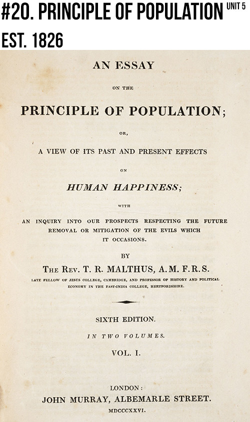 who wrote the book essay on the principle of population