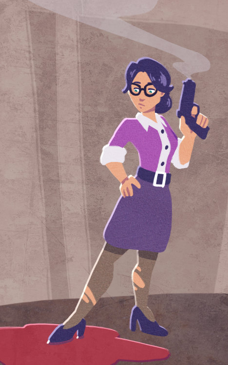 Just another work day for Miss Pauling.