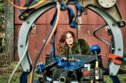 Cool perspective of shooting last weeks episode! Photo credit: @vfxsup #onceuponatime #zelena