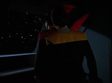 startrekhugs:[Image: Seska hugs Chakotay. From State of Flux.]