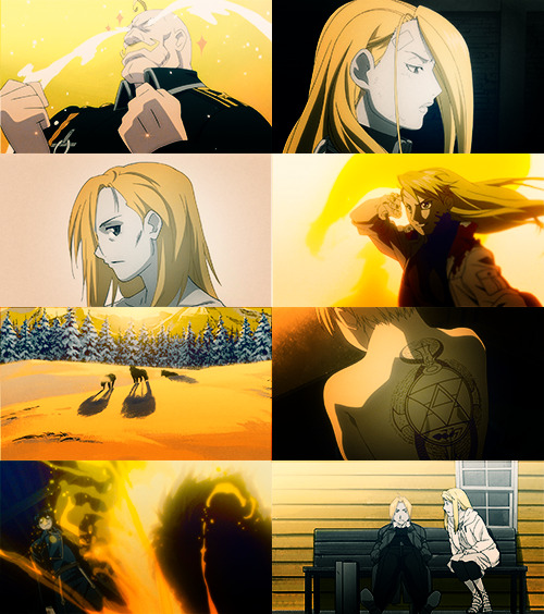 fizzbucket:  screencap meme: fullmetal alchemist: brotherhood + colours abound  There’s