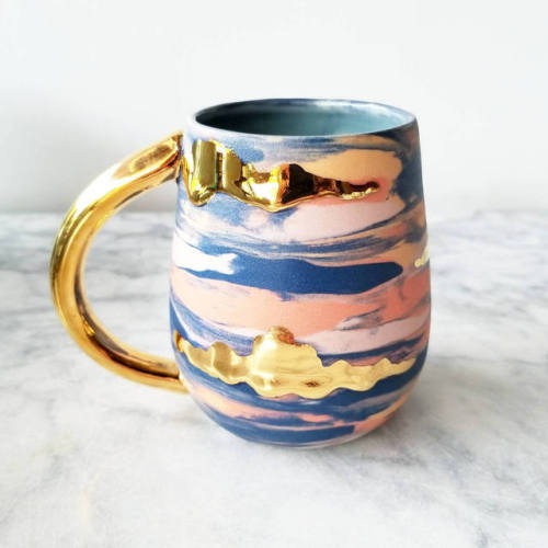 sosuperawesome: Mugs by Katie Marks on Etsy and Instagram  Follow So Super Awesome on Instagram  