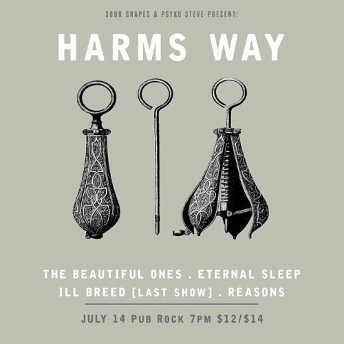 TONIGHT! @HarmsWay13 at Pub Rock! #harmsway #thebeautifulones#eternalsleep (at Pub Rock Live)