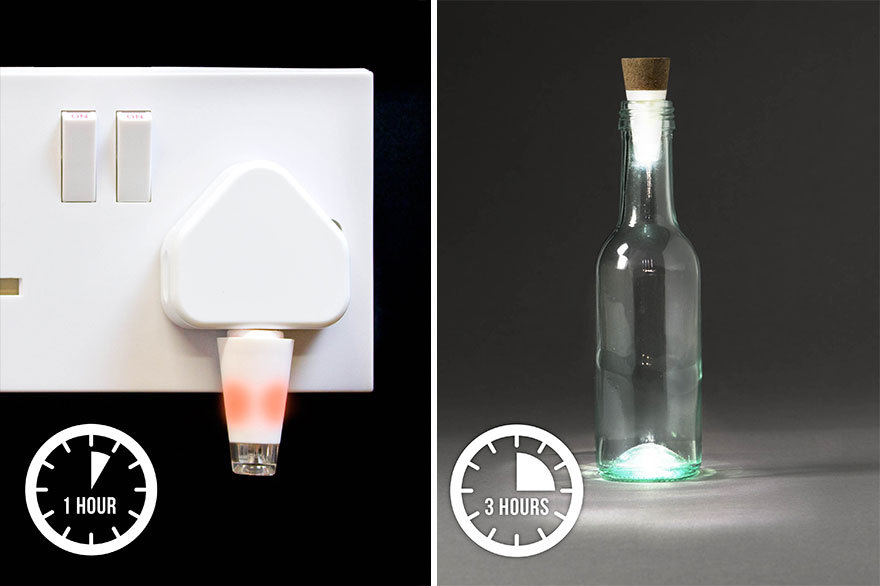 jenniferstolzer:  beben-eleben:  Turn Old Bottles Into Lamps With Rechargeable LED