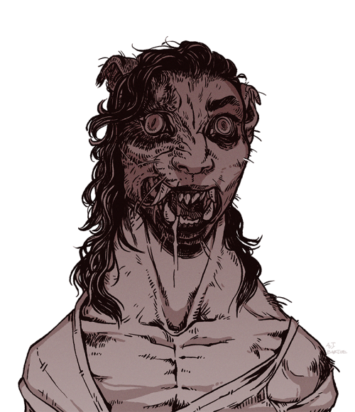 frednought:change of pace. here’s some gross werewolf content