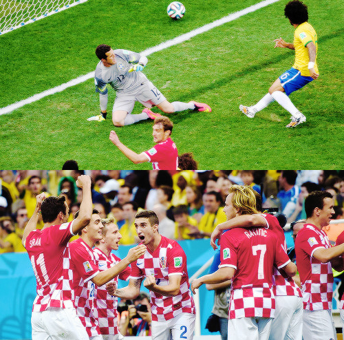 mishal-77:  The opening of the World Cup.  Brazil 3 vs 1 Croatia marcelo (Own goal)