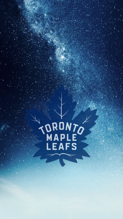 Toronto Maple Leafs logo + blue nature /requested by @krilyve/