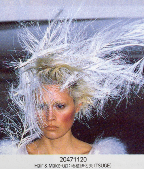 archivings:hair and make-up from Tokyo Fashion Week Fall/Winter 1998