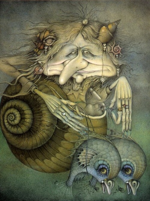 Sea Witch. By British illustrator, Wayne Anderson.