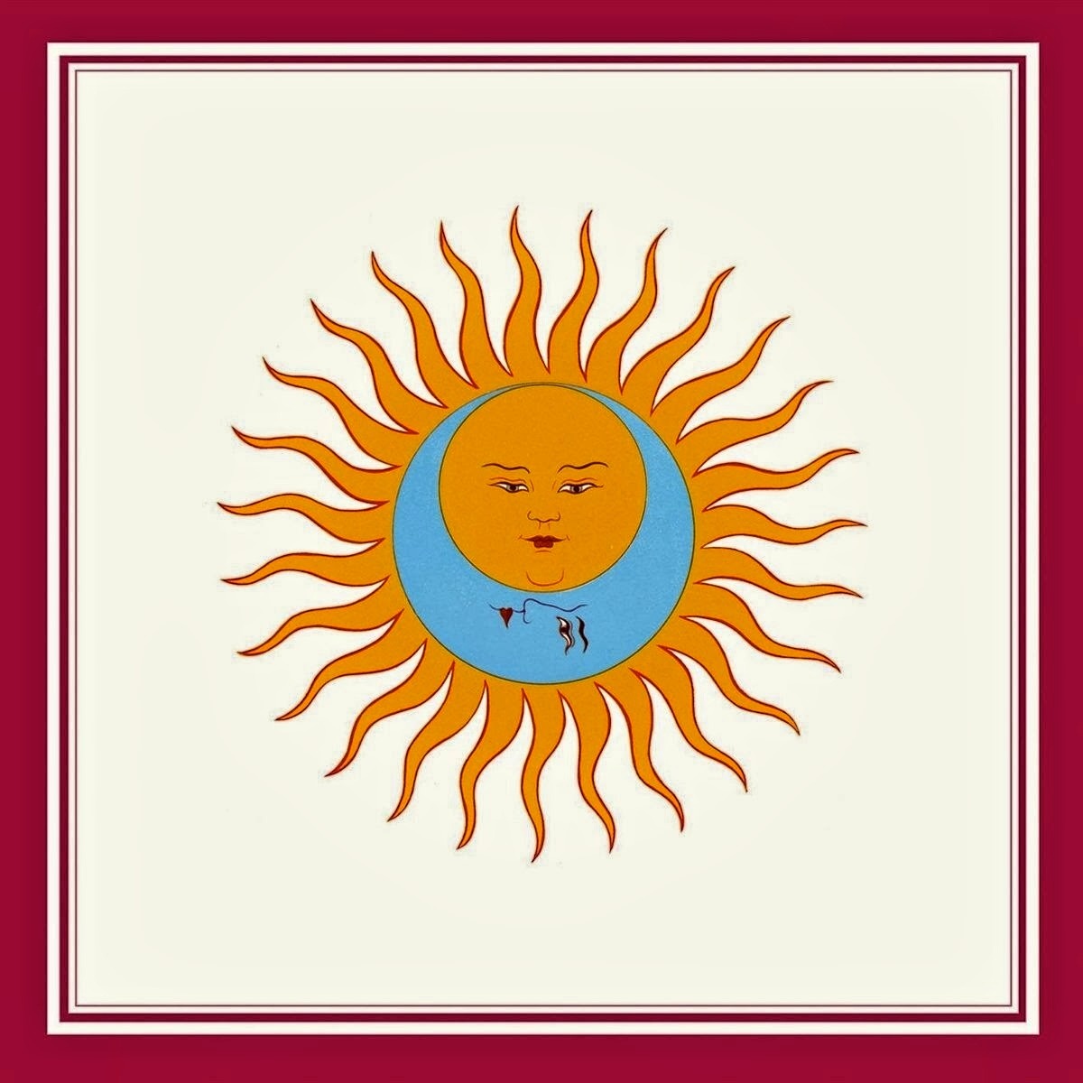 vinyl-artwork:  King Crimson - Larks’ tongues in aspic, 1973. Cover by Tantra Designs.