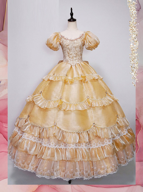 lolita-wardrobe: New Release: AloisWang 【-The Dancing Party-】 Lolita OP Dress◆ Shopping Link >>