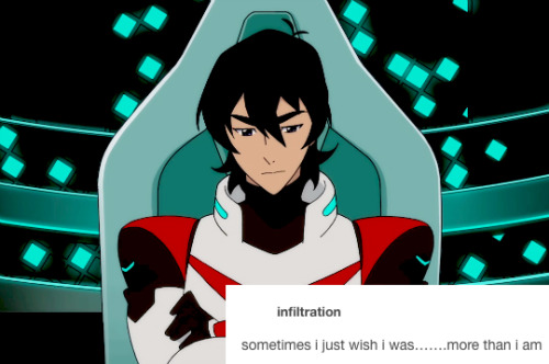 princelance:keith’s angsty vlog… :(