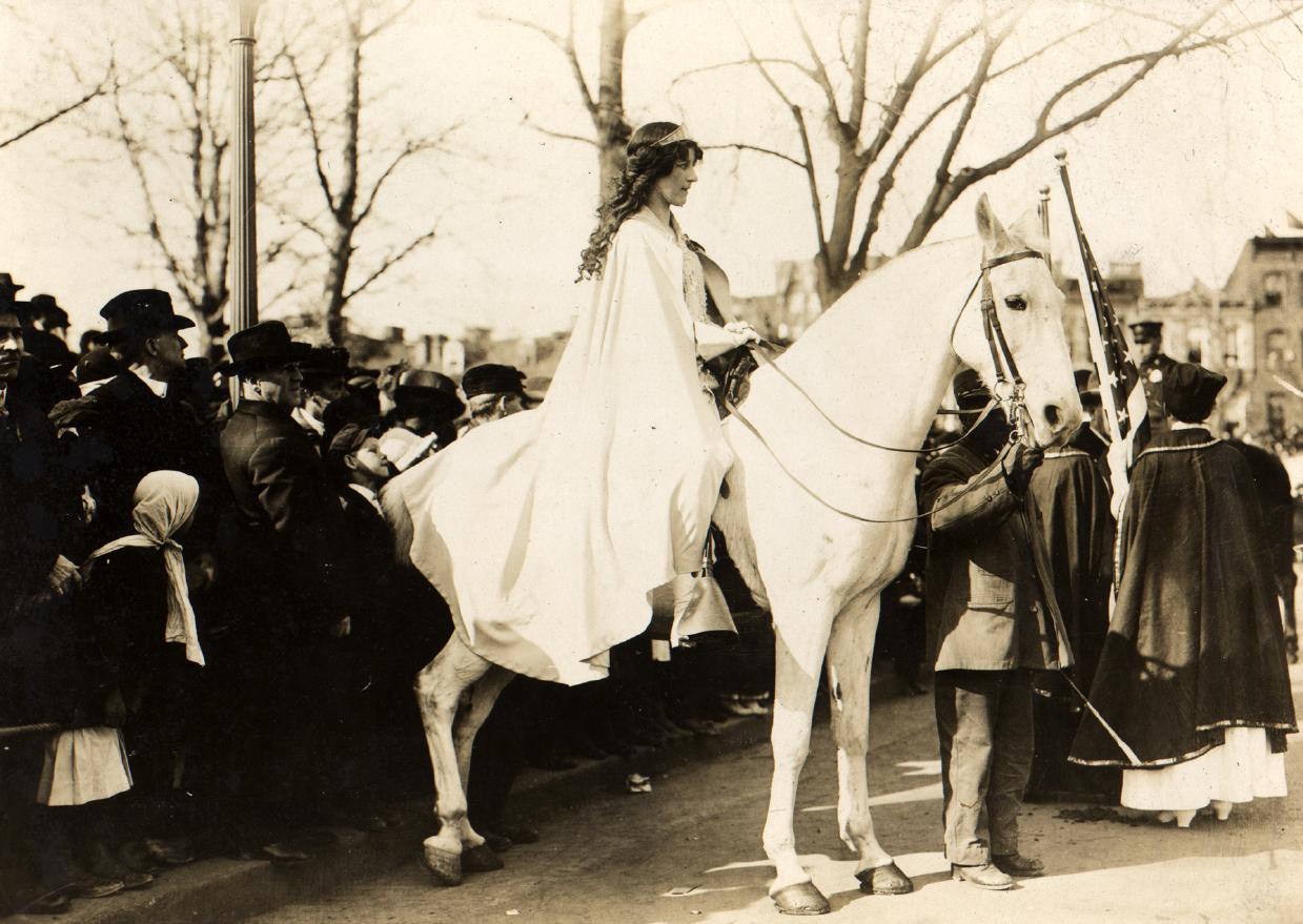 stuffmomnevertoldyou:  In 1913, 27-year-old suffragist Inez Milholland led a suffrage
