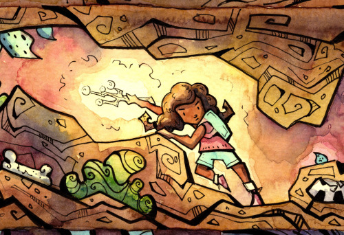  Sneak Peek panel of BUG BITES! (published through Source Point Press)  I loved creating and paintin