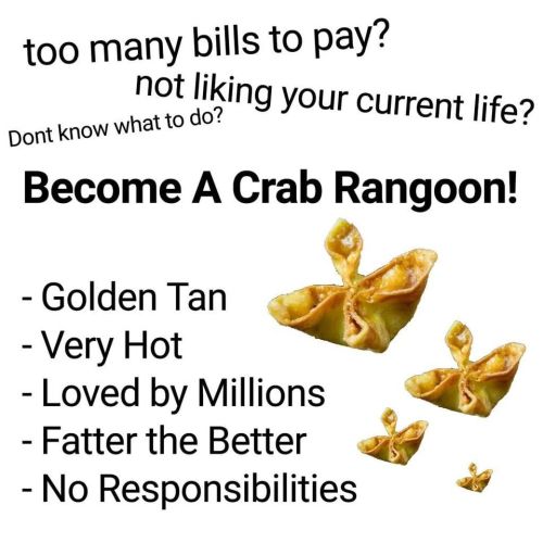 Plus, I’ve never once been mad at a crab rangoon like I’ve been mad at myself…