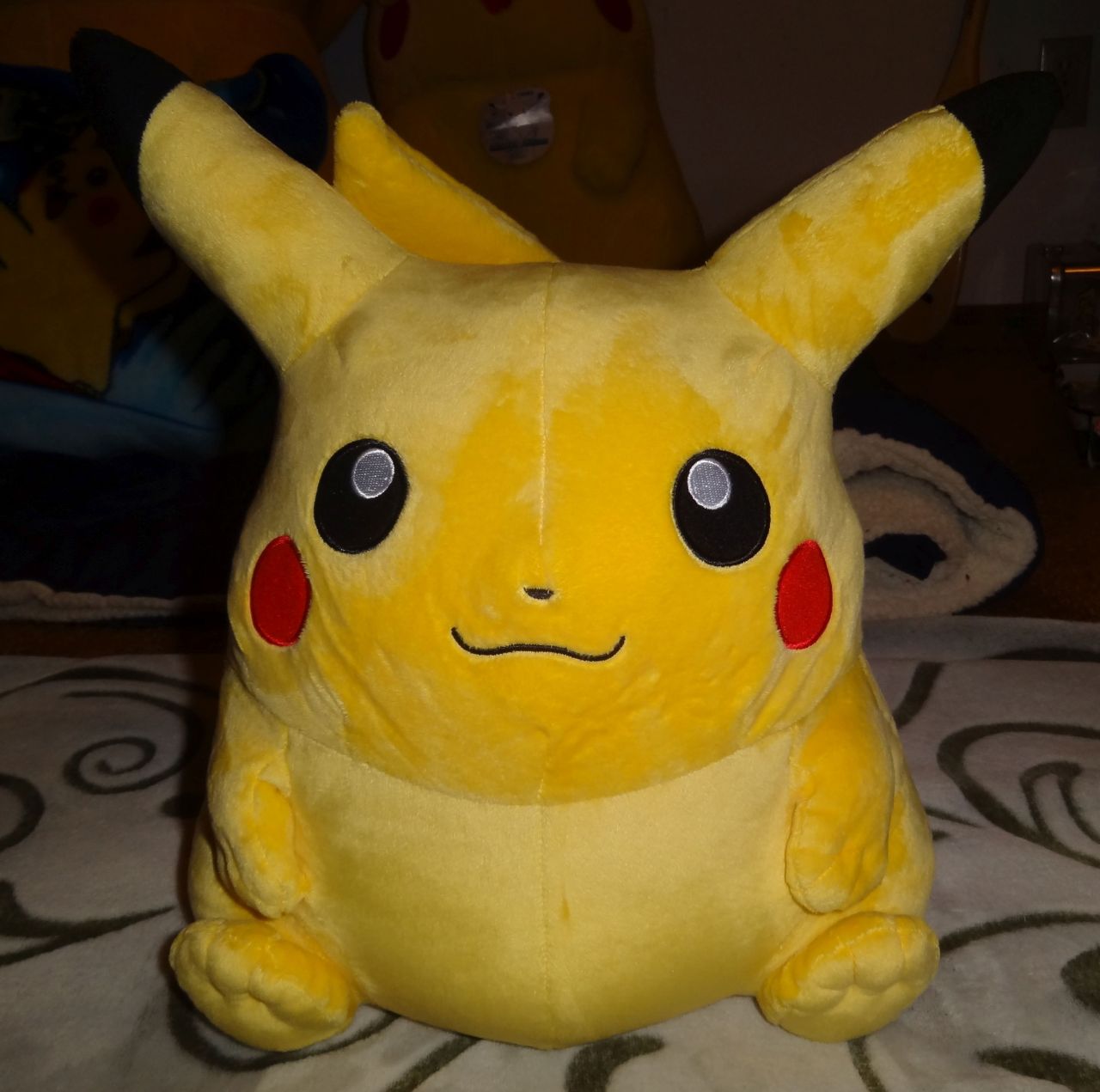 pacificpikachu:   1/1 scale BEAMS x Pokémon Pikachu plush  This amazing plush was