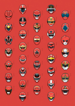 fluffynerd:  nichbchsr:  visualgraphic:  Super Sentai Series by Mark Eastwood  :0-)  Ah nostalgia