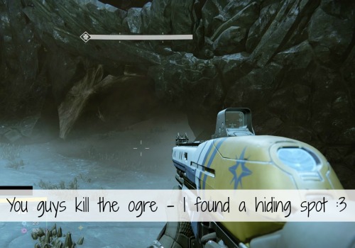 You guys kill the ogre - I found a hiding spot :3