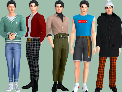 priscillaasims:I am so glad CC creators are releasing more male maxis match CC!! My male sims are no