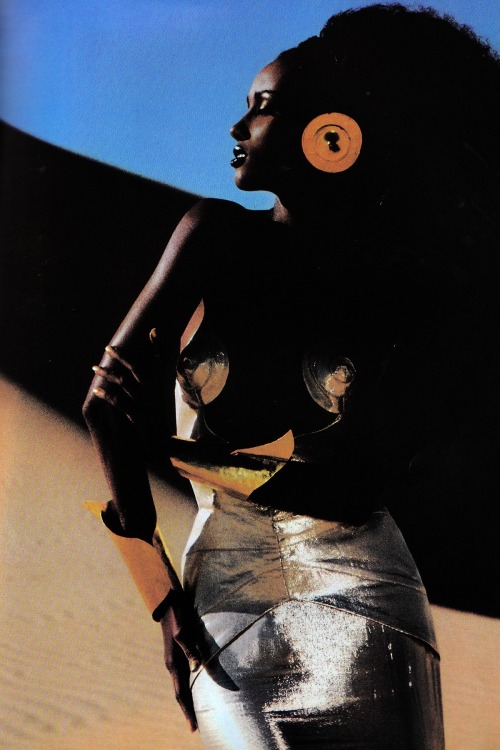 parkerandloulou: Iman by Thierry Mugler, 1985