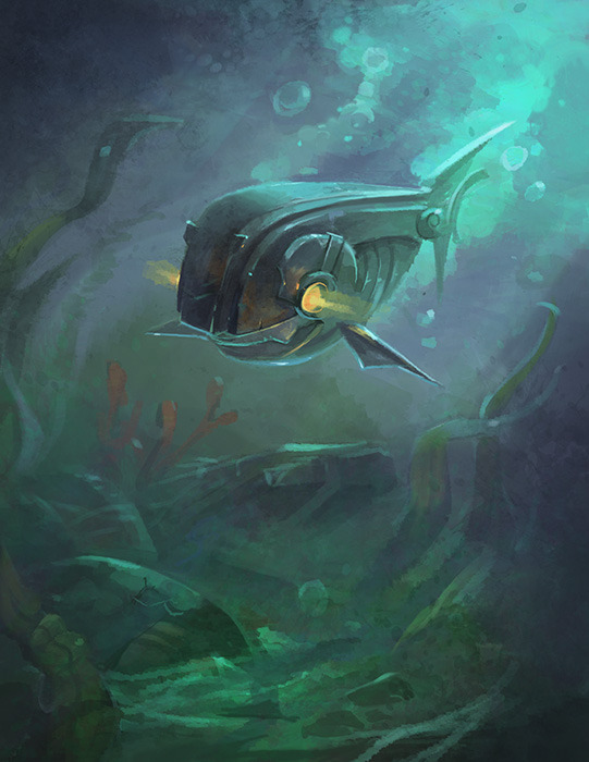 awesomedigitalart:  Fish by Nightblue-art 